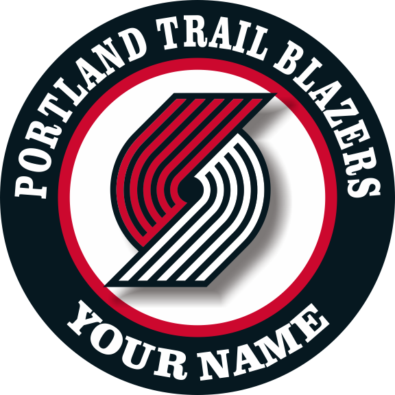 Portland Trail Blazers Customized Logo vinyl decal